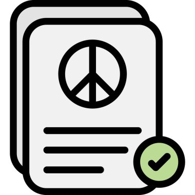 Barış simge vektör çizim