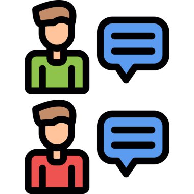 Konuşma baloncukları vektör illüstrasyonu