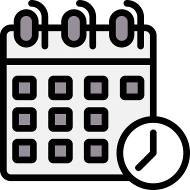 Takvim. Web simgesi basit tasarım