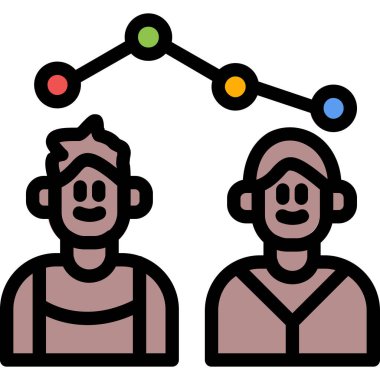 İnsan simgesinin vektör illüstrasyonu