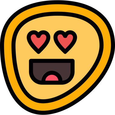 Dosya ana hatları biçiminde emoji duygu simgesi