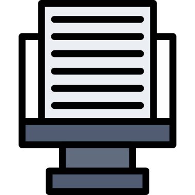 Konuşmacı. Web simgesi basit illüstrasyon