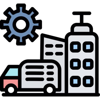 araba servis simgesi vektör illüstrasyonu