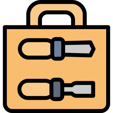 Çanta. Web simgesi basit illüstrasyon