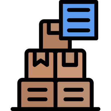 kutu lojistik kargo simgesi