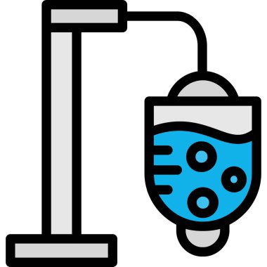 Su dokunun kutsal kişilerin resmi, vektör çizim