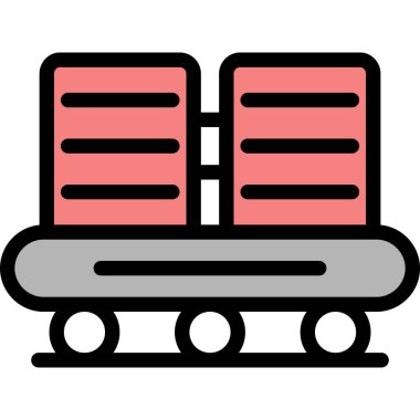 kargo. Web simgesi basit illüstrasyon