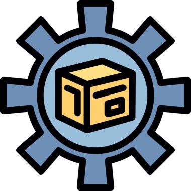 kutu kargo lojistik simgesi