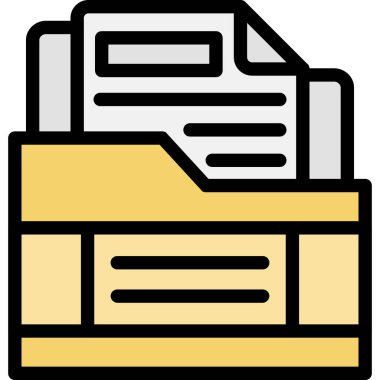 arşiv dosya dizin simgesi - taslak biçimi