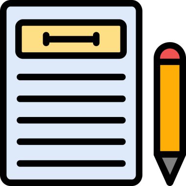 belge simgesi. Basit resimleme