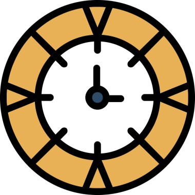 Saat simgesi vektör illüstrasyonu