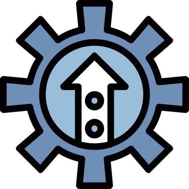 dişli simgesi. vektör illüstrasyonu