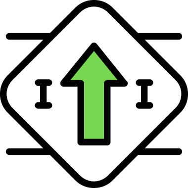 ok yönü simgesi - taslak biçimi