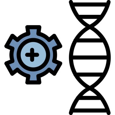 dna. Web simgesi basit illüstrasyon