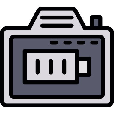 pil simgesi, vektör illüstrasyonu