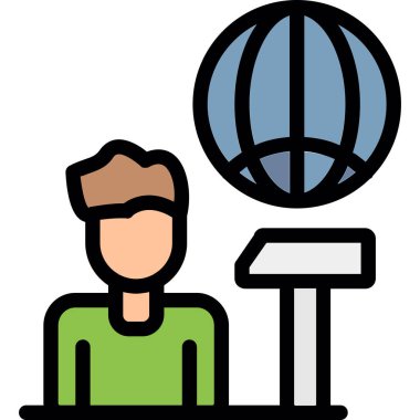 iş konferansı simgesi