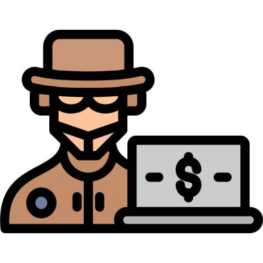 Hacker güvenlik simgesi - özet biçimi