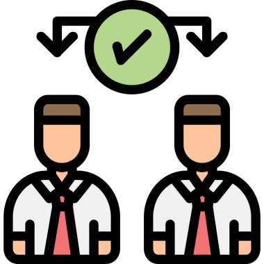 iş insanları vektör simgesi