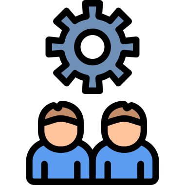 Takım simgesi vektör illüstrasyonu