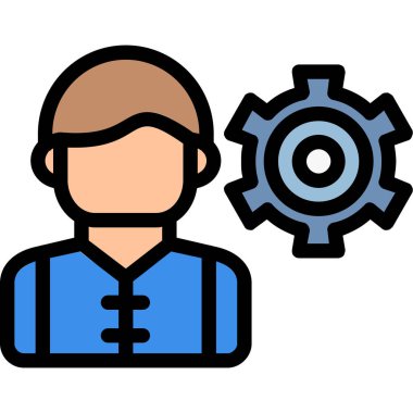 avatar. Web simgesi basit illüstrasyon