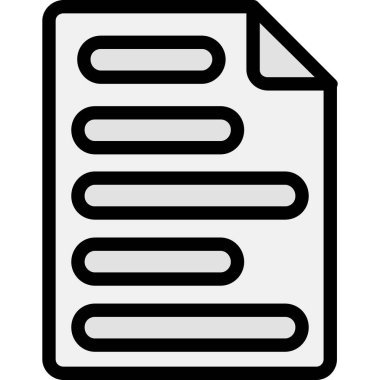 belge simgesi vektör illüstrasyonu