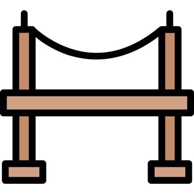 bank ikonu vektör illüstrasyonu