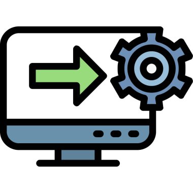 Ayarlama. Web simgesi basit illüstrasyon
