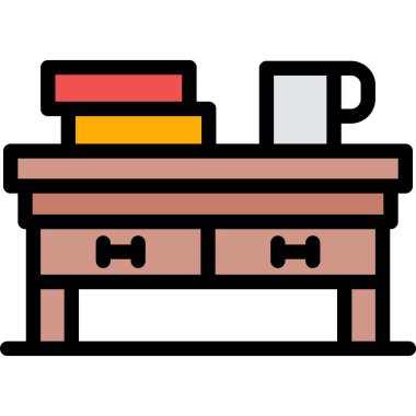 Kahve fincanı ikonu. Web için çay vektör simgelerinin özet çizimi