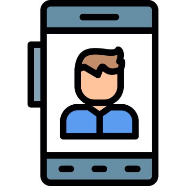 cep telefonu simgesi. özet akıllı telefon vektör resimleme simgesi düz izole