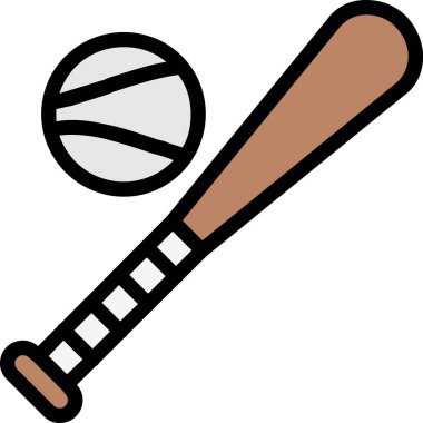 beysbol ikonu vektör illüstrasyonu