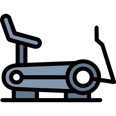 Benç bisikleti ikonu. motorsiklet vektör simgesi rengi düz izole