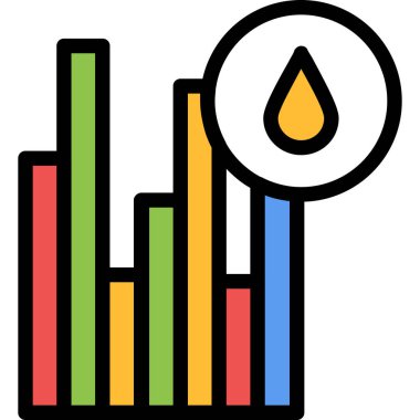 Grafik grafik vektör simgesi