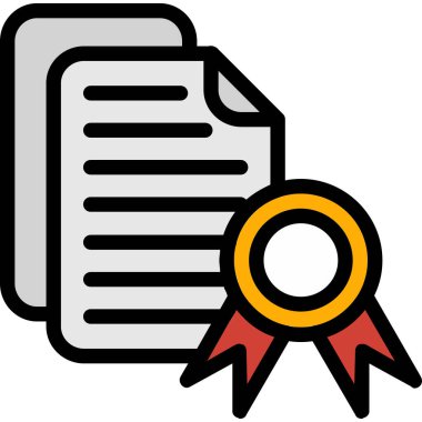 ödül sertifikası simgesi - taslak biçimi