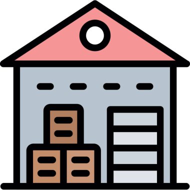 Depo. Web simgesi basit tasarım