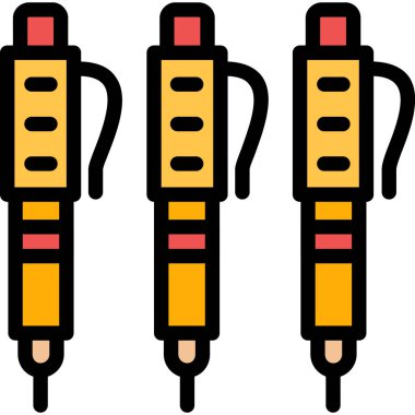 pil simgesi. renk illüstrasyonu