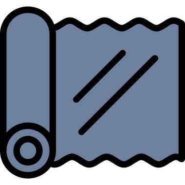 roll simgesi, vektör illüstrasyonu