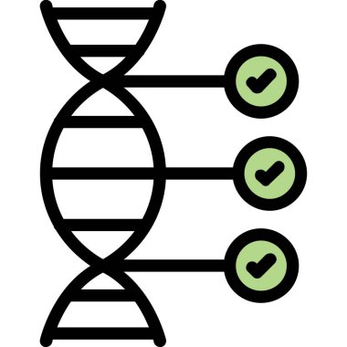 DNA DNA molekülü DNA simgesi ana hat biçiminde