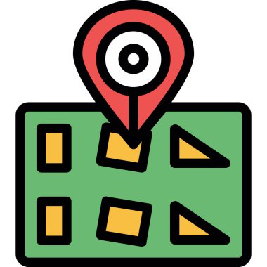 konum pin konumu simgesi - taslak biçimi