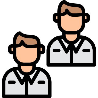 Doktor. Web simgesi basit illüstrasyon