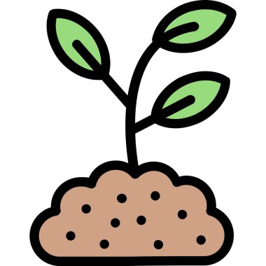 bitki simgesi, vektör illüstrasyonu