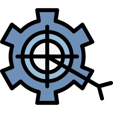 Teçhizat Web simgesi basit illüstrasyon