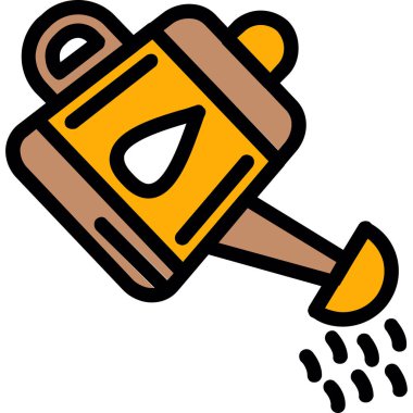 Kova ikonu. Web için kova vektör simgelerinin basit çizimi