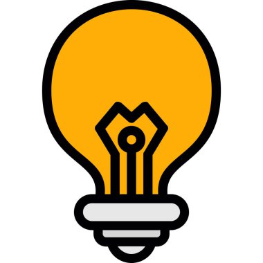 ampul simgesi vektör illüstrasyonu