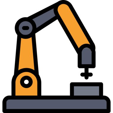 Vinç. Web simgesi basit illüstrasyon