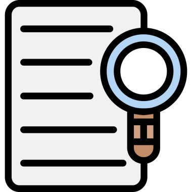 arama büyüteç simgesi, özet biçimi