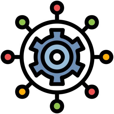 seo modern simgesinin vektör illüstrasyonu