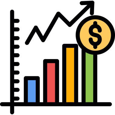 grafik büyüme grafiği simgesi