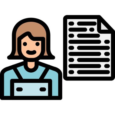 kadın görev simgesi, özet biçimi