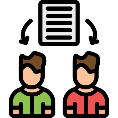 İnsan simgesinin vektör illüstrasyonu