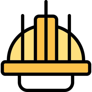 yapı miğferi simgesi oluşturma - taslak biçimi